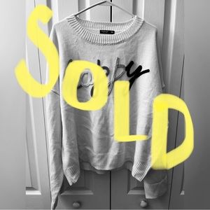 (SOLD) SHEIN Happy Knit Crewneck